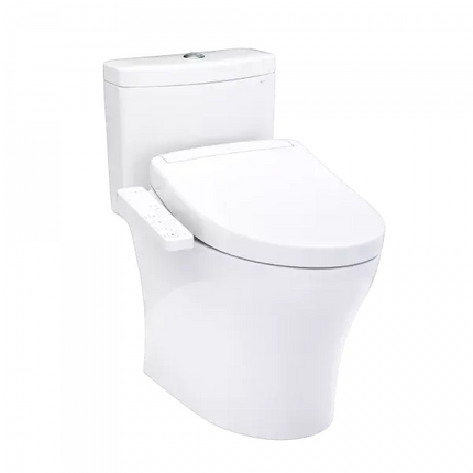 Toto Aquia IV WASHLET S2 One-Piece Toilet Elongated Comfort Height 1.28 GPF/0.9 GPF - Plumbing Market