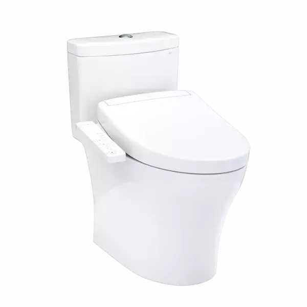 Toto Aquia IV WASHLET S2 One-Piece Toilet Elongated Comfort Height 1.28 GPF/0.9 GPF - Plumbing Market