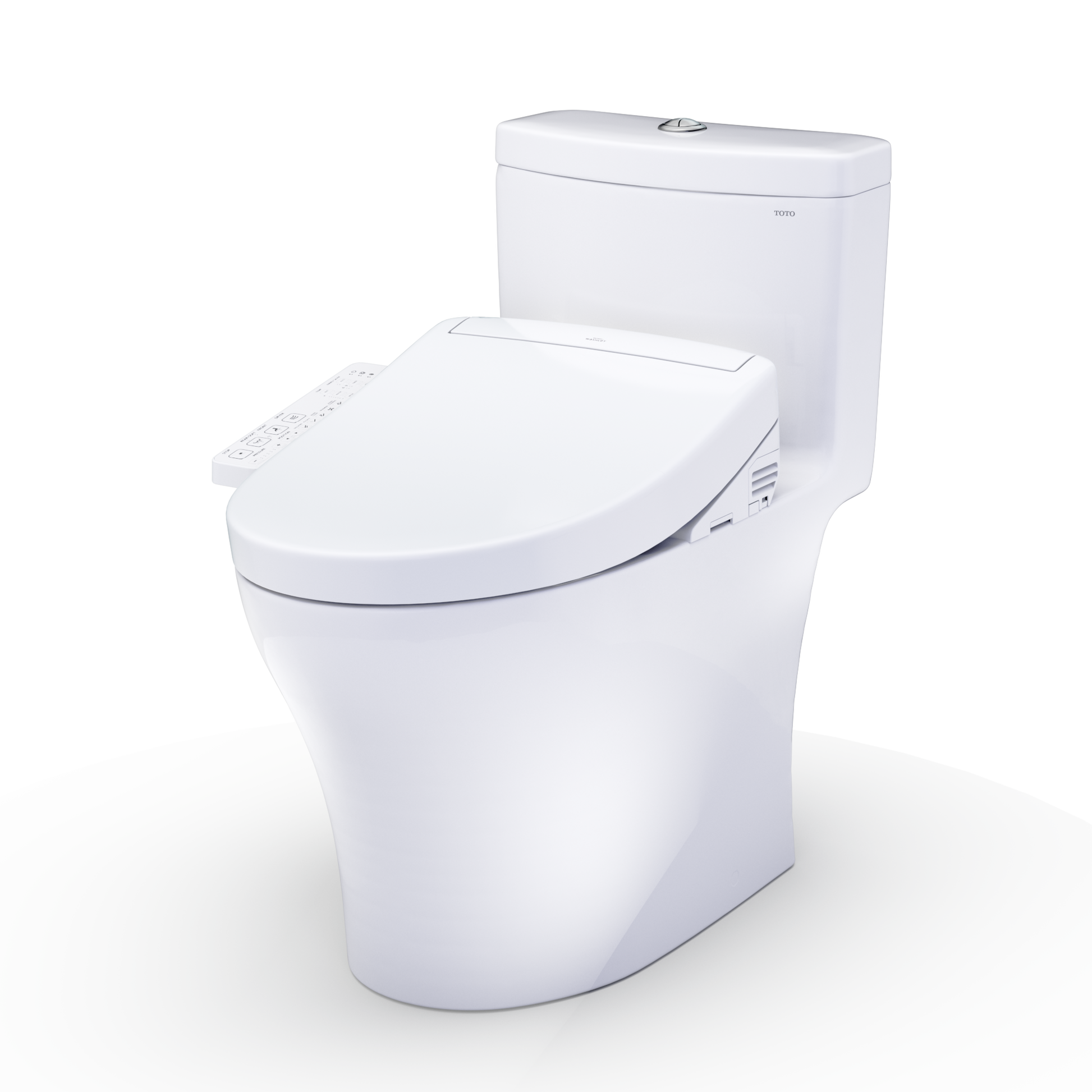 Toto Aquia IV WASHLET S2 One-Piece Toilet Elongated Comfort Height 1.28 GPF/0.9 GPF - Plumbing Market