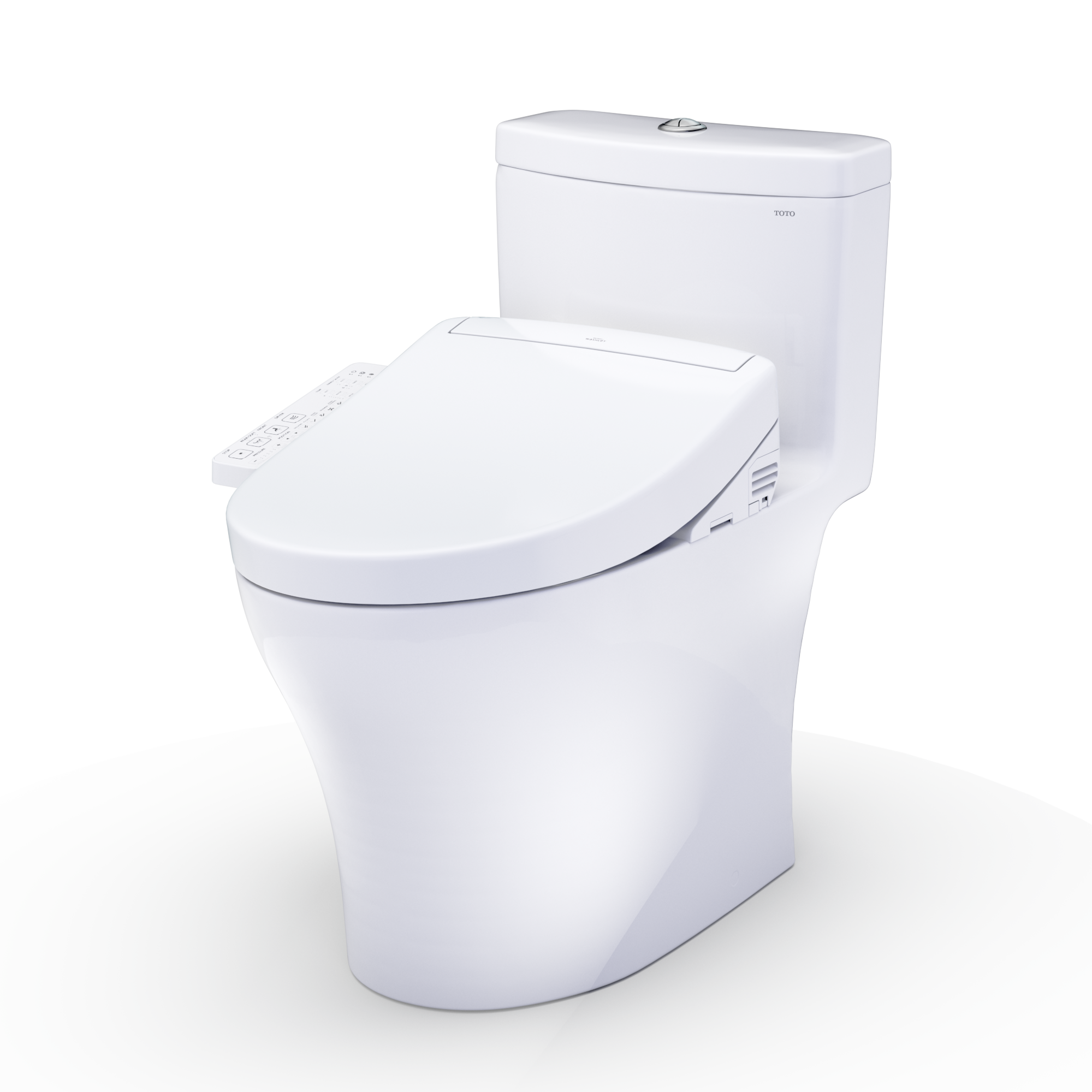 Toto Aquia IV WASHLET S2 One-Piece Toilet Elongated Comfort Height 1.28 GPF/0.9 GPF - Plumbing Market