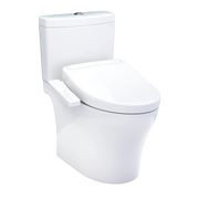 Toto Aquia IV WASHLET S2 Two-Piece Toilet Elongated Standard Height 1.28 GPF/0.9 GPF - Plumbing Market