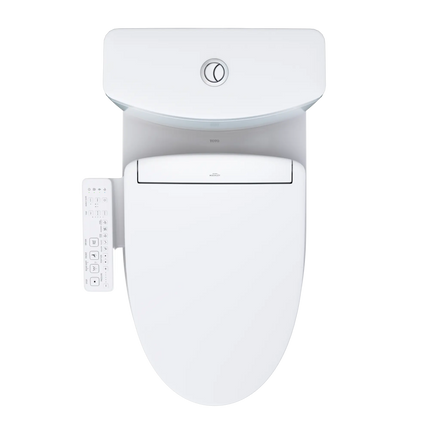 Toto Aquia IV WASHLET S2 Two-Piece Toilet Elongated Standard Height 1.28 GPF/0.9 GPF - Plumbing Market