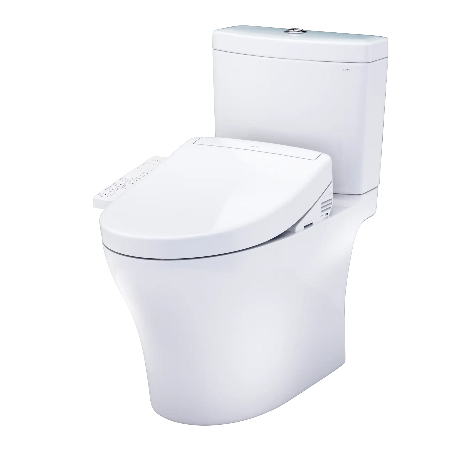Toto Aquia IV WASHLET S2 Two-Piece Toilet Elongated Standard Height 1.28 GPF/0.9 GPF - Plumbing Market