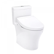 Toto Aquia IV WASHLET S5 One-Piece Toilet Elongated Comfort Height 1.28 GPF/0.9 GPF - Plumbing Market