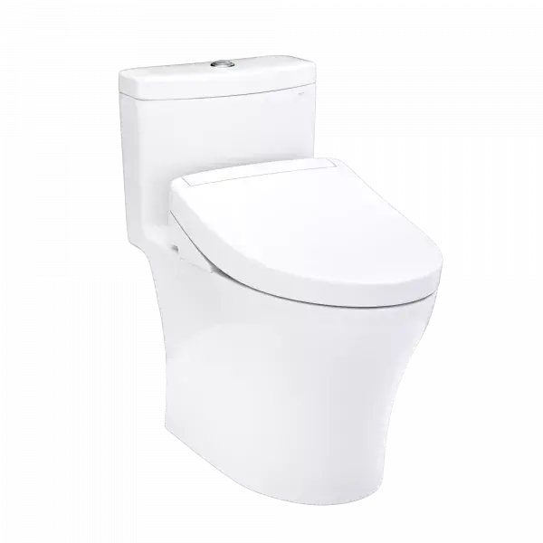 Toto Aquia IV WASHLET S5 One-Piece Toilet Elongated Comfort Height 1.28 GPF/0.9 GPF - Plumbing Market