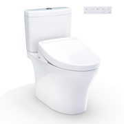 Toto Aquia IV WASHLET S5 Two-Piece Toilet 1.28 GPF/0.9 GPF Universal Height - Plumbing Market
