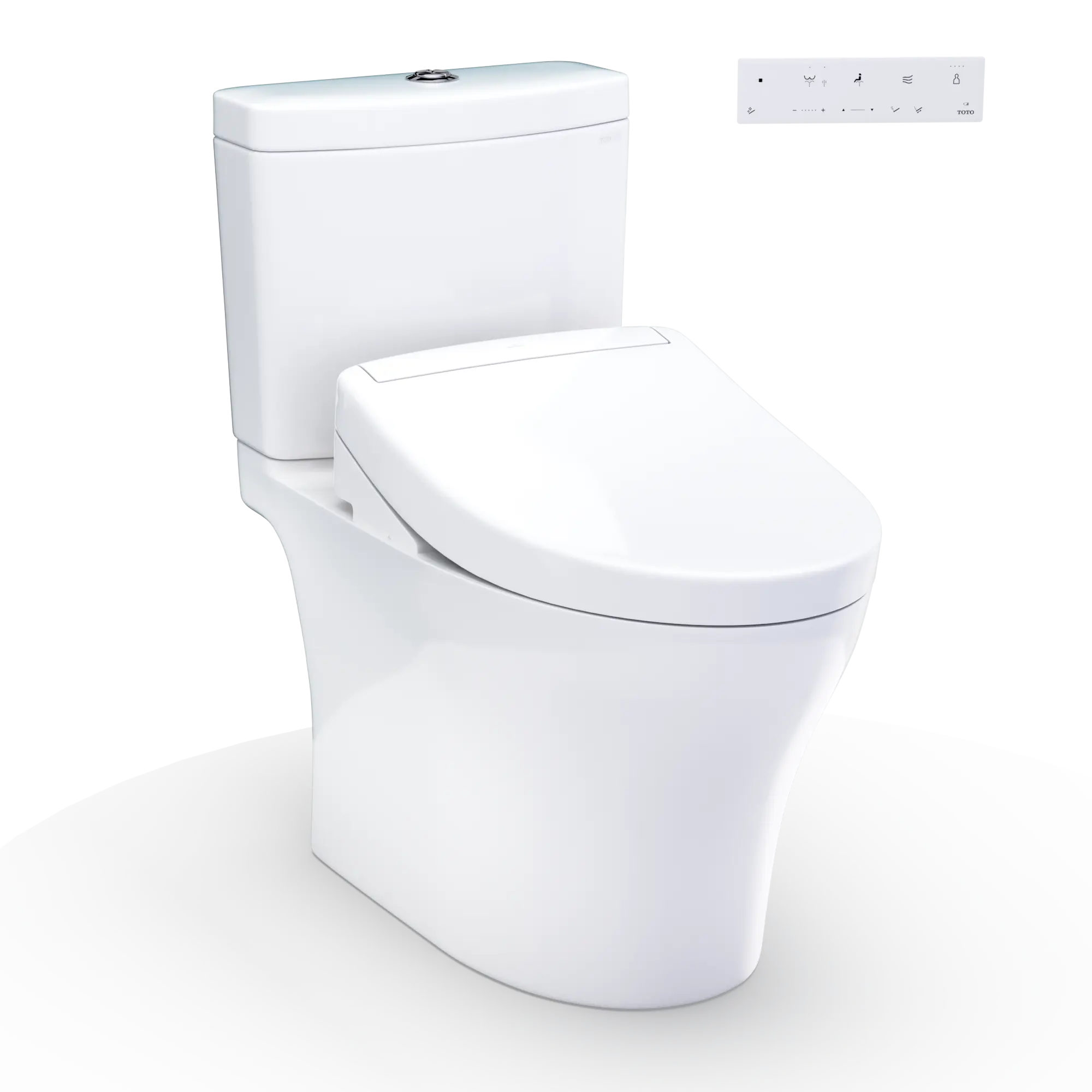 Toto Aquia IV WASHLET S5 Two-Piece Toilet 1.28 GPF/0.9 GPF Universal Height - Plumbing Market