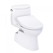 Toto Carlyle II WASHLET S5 One-Piece Toilet Elongated Comfort Height 1.28 GPF - Plumbing Market