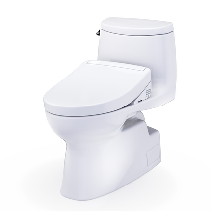 Toto Carlyle II WASHLET S5 One-Piece Toilet Elongated Comfort Height 1.28 GPF - Plumbing Market