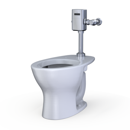 Toto Commercial Flushometer TORNADO FLUSH, Top Spud Floor Mounted Toilet - 1.0/1.28/1.6 GPF - Plumbing Market