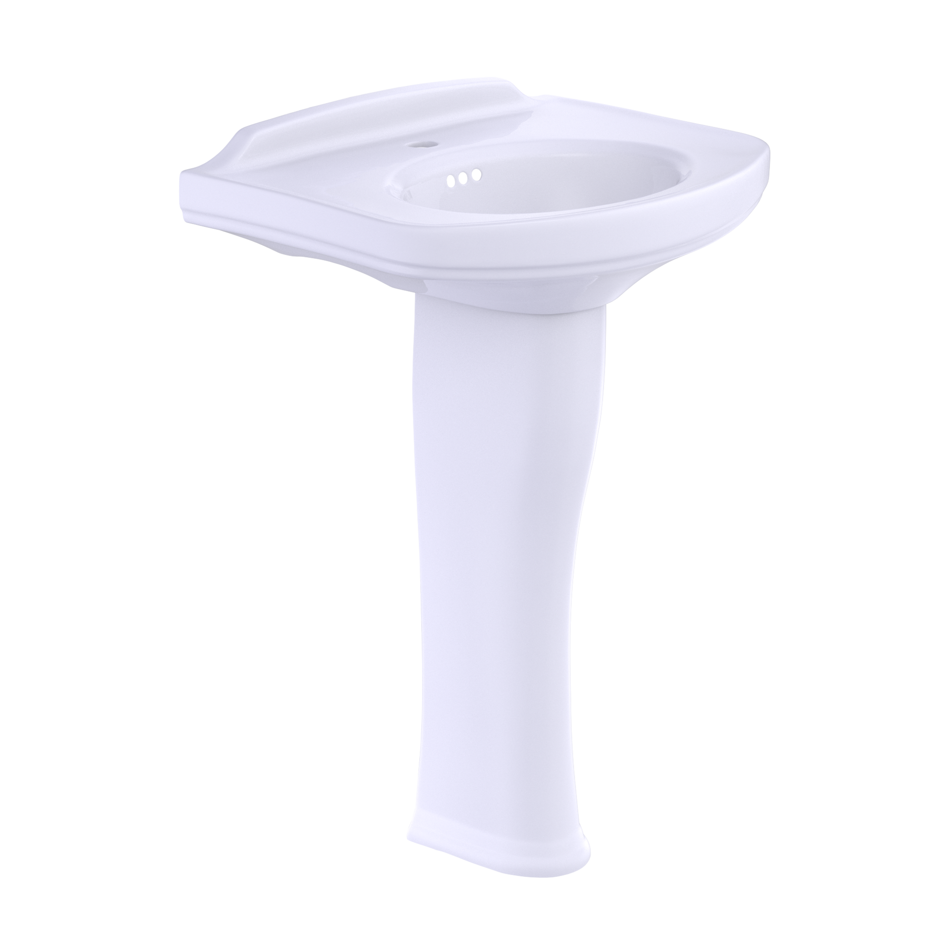 Toto Dartmouth 24-1/4" x 18-1/4" Pedestal Lavatory Sink LPT642 - Plumbing Market