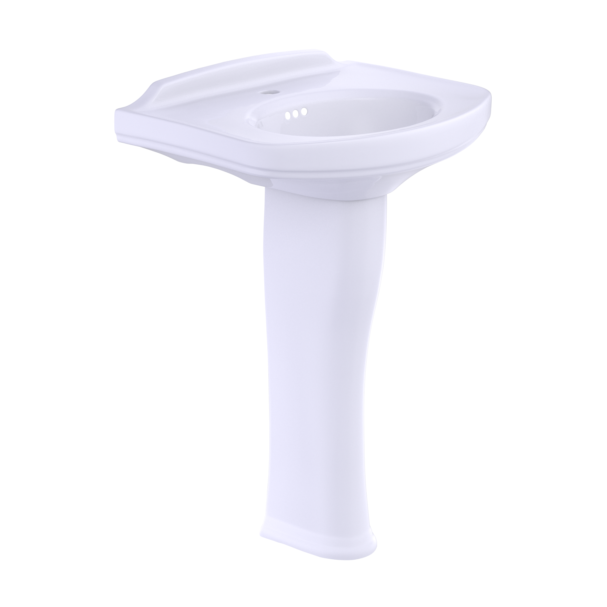 Toto Dartmouth 24-1/4" x 18-1/4" Pedestal Lavatory Sink LPT642 - Plumbing Market