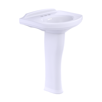 Toto Dartmouth 24-1/4" x 18-1/4" Pedestal Lavatory Sink LPT642 - Plumbing Market