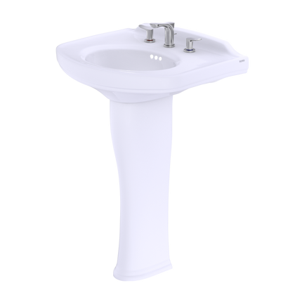 Toto Dartmouth 24-1/4" x 18-1/4" Pedestal Lavatory Sink LPT642 - Plumbing Market
