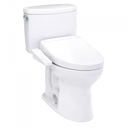 Toto Drake II WASHLET S2 Two-Piece Toilet Comfort Height Elongated 1.28 GPF - Plumbing Market