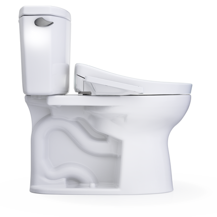Toto Drake II WASHLET S2 Two-Piece Toilet Comfort Height Elongated 1.28 GPF - Plumbing Market