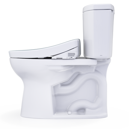 Toto Drake II WASHLET S2 Two-Piece Toilet Comfort Height Elongated 1.28 GPF - Plumbing Market