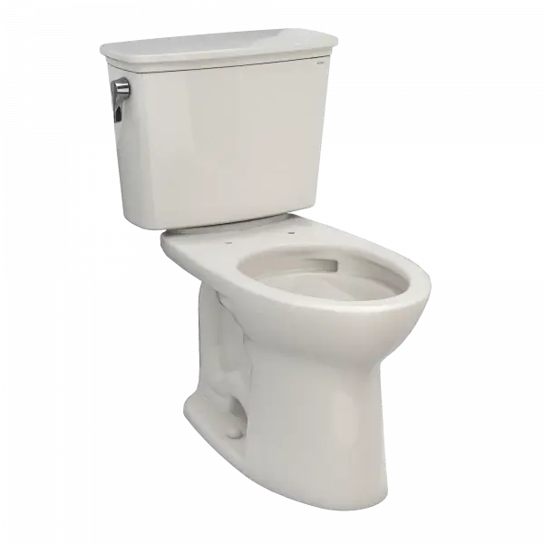 Toto Drake Transitional Two-piece Toilet, 1.28 GPF, Elongated Bowl Universal Height - Plumbing Market