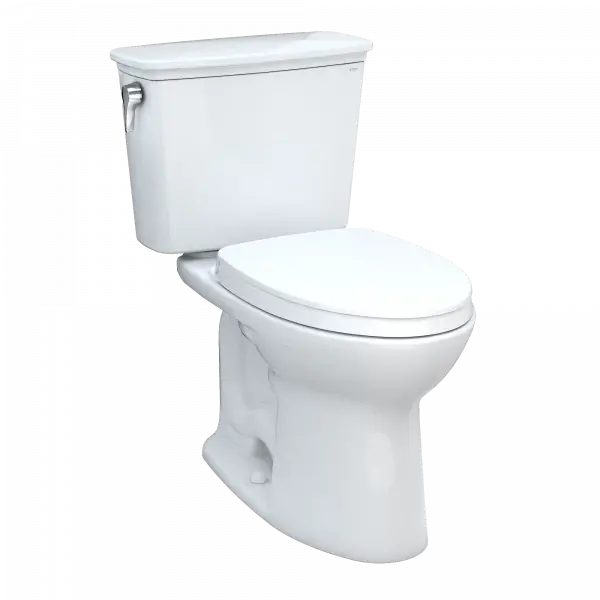 Toto Drake Transitional Two-piece Toilet, 1.28 GPF, Elongated Universal Height W Seat - Plumbing Market