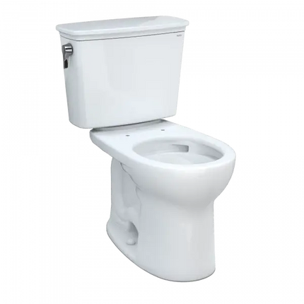 Toto Drake Transitional Two-piece Toilet, 1.28 GPF, Round Bowl Universal Height - Plumbing Market