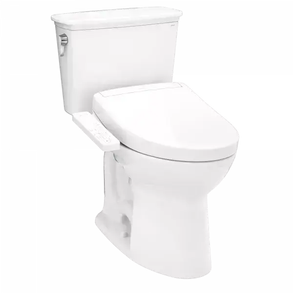 Toto Drake Transitional WASHLET S2 Two-Piece Toilet Elongated Standard Height 1.28 GPF - Plumbing Market