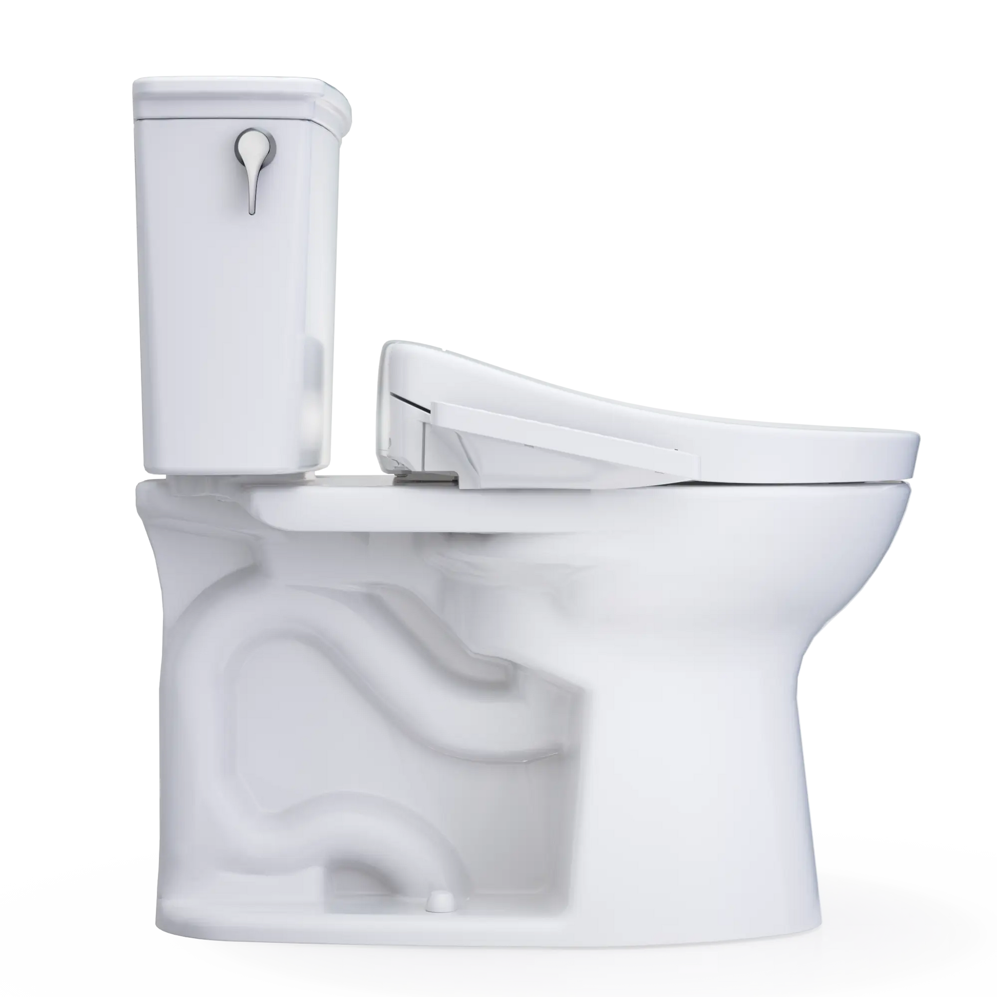 Toto Drake Transitional WASHLET S2 Two-Piece Toilet Elongated Standard Height 1.28 GPF - Plumbing Market