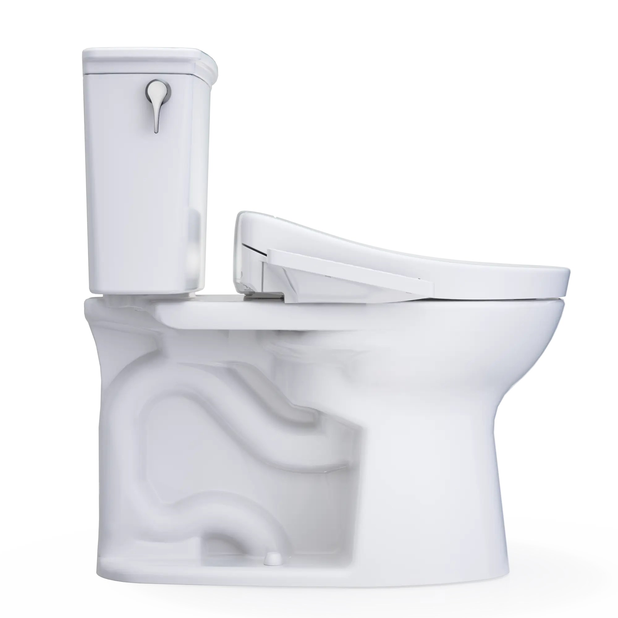 Toto Drake Transitional WASHLET S2 Two-Piece Toilet Elongated Standard Height 1.28 GPF - Plumbing Market