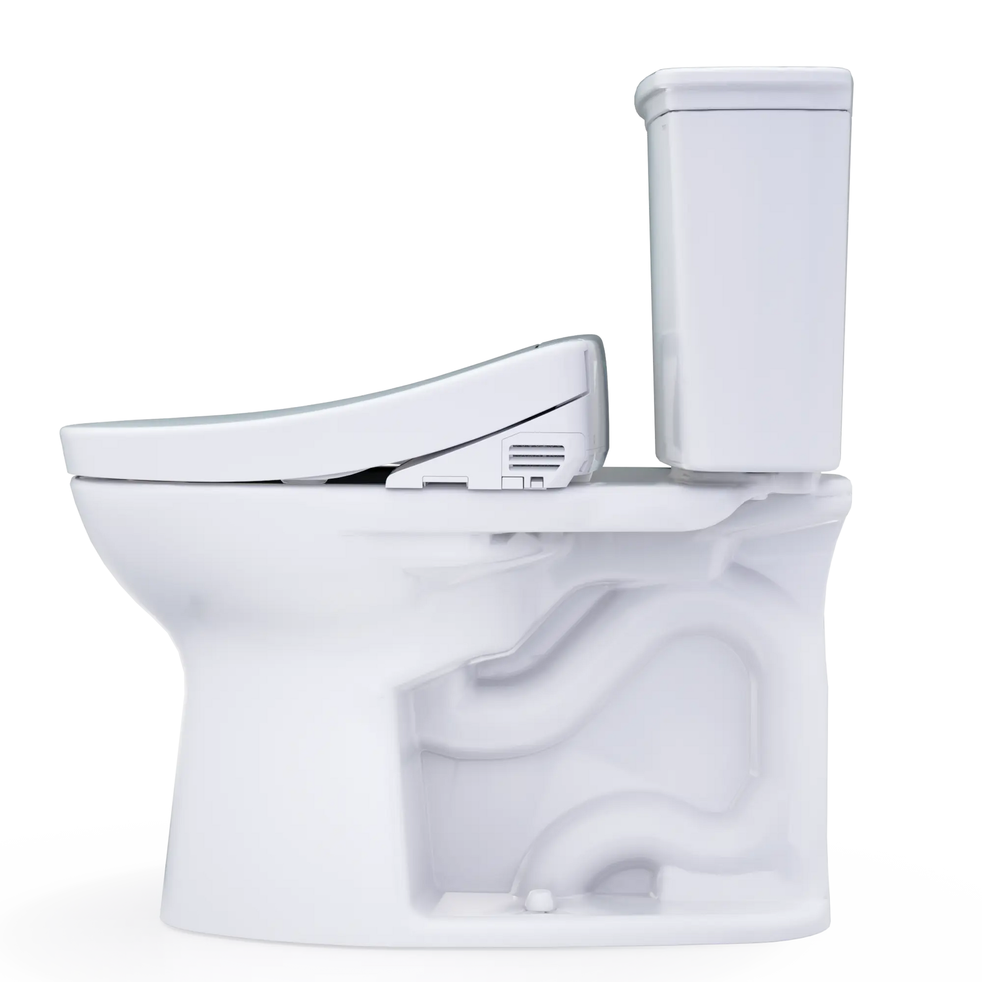 Toto Drake Transitional WASHLET S2 Two-Piece Toilet Elongated Standard Height 1.28 GPF - Plumbing Market