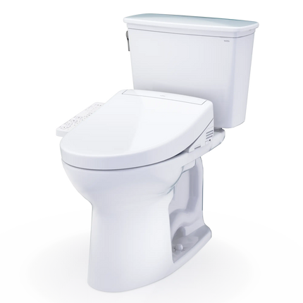 Toto Drake Transitional WASHLET S2 Two-Piece Toilet Elongated Standard Height 1.28 GPF - Plumbing Market