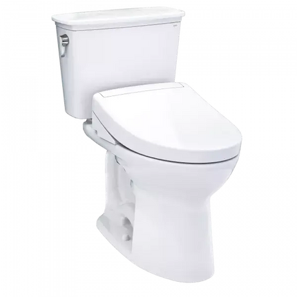 Toto Drake Transitional WASHLET S5 Two-Piece Toilet Elongated Standard Height 1.28 GPF - Plumbing Market