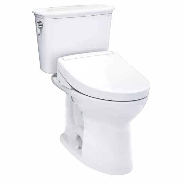 Toto Drake Transitional WASHLET S5 Two-Piece Toilet Elongated Standard Height 1.28 GPF - Plumbing Market