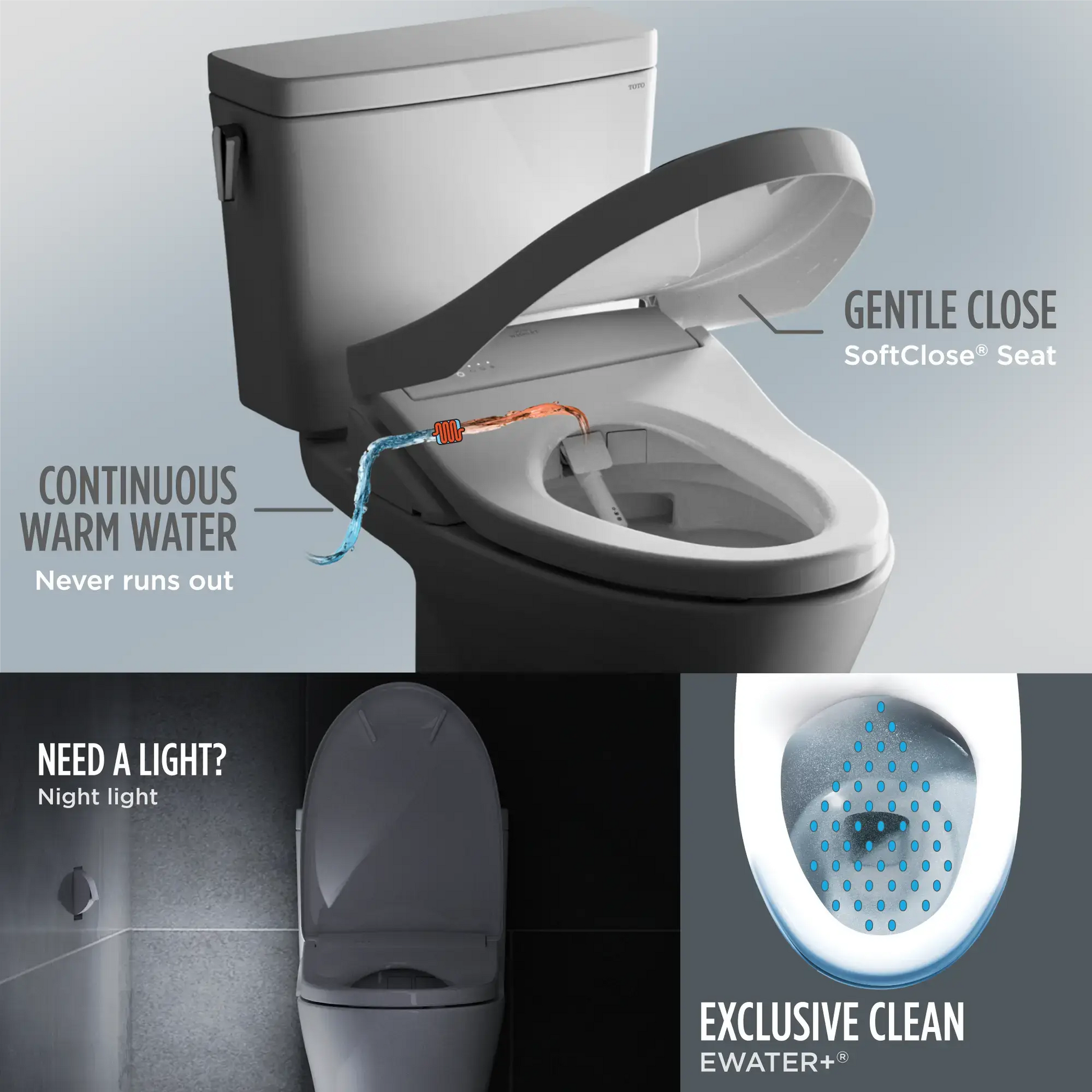 Toto Two-Piece Elongated Toilet Standard Height with S7A Washlet Auto Flush - Plumbing Market