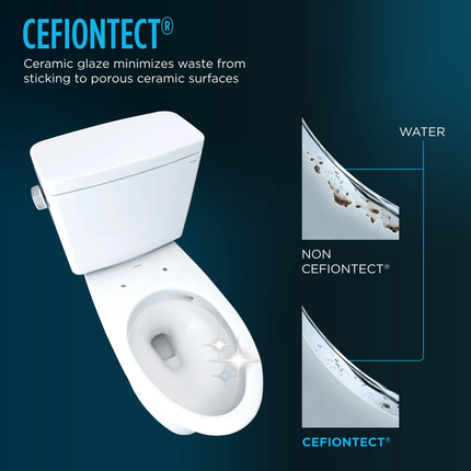 Toto Drake Two-piece Elongated Toilet 1.6gpf Standard Height With Seat - Plumbing Market