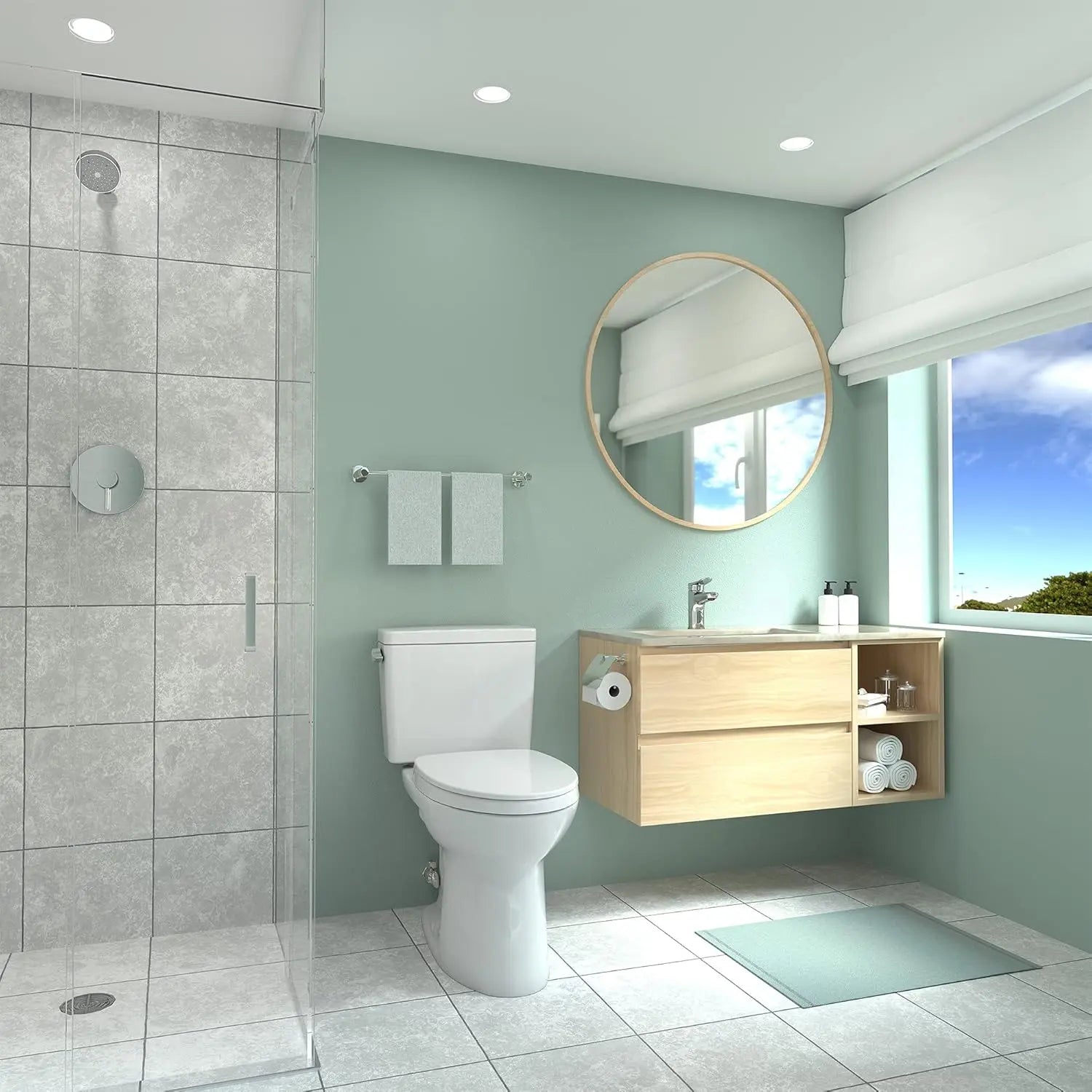 Toto Drake Two-piece Toilet 1.28 GPF Elongated Standard Height W Seat - Plumbing Market