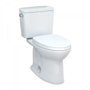 Toto Drake Two-piece Toilet 1.6 GPF Elongated Universal Height With Seat - Plumbing Market