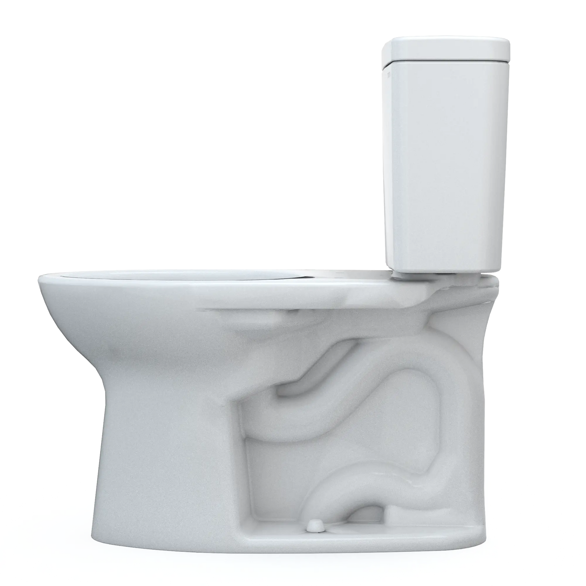 Toto Drake Two-piece Toilet, 1.28 GPF, Elongated Bowl Universal Height - Plumbing Market