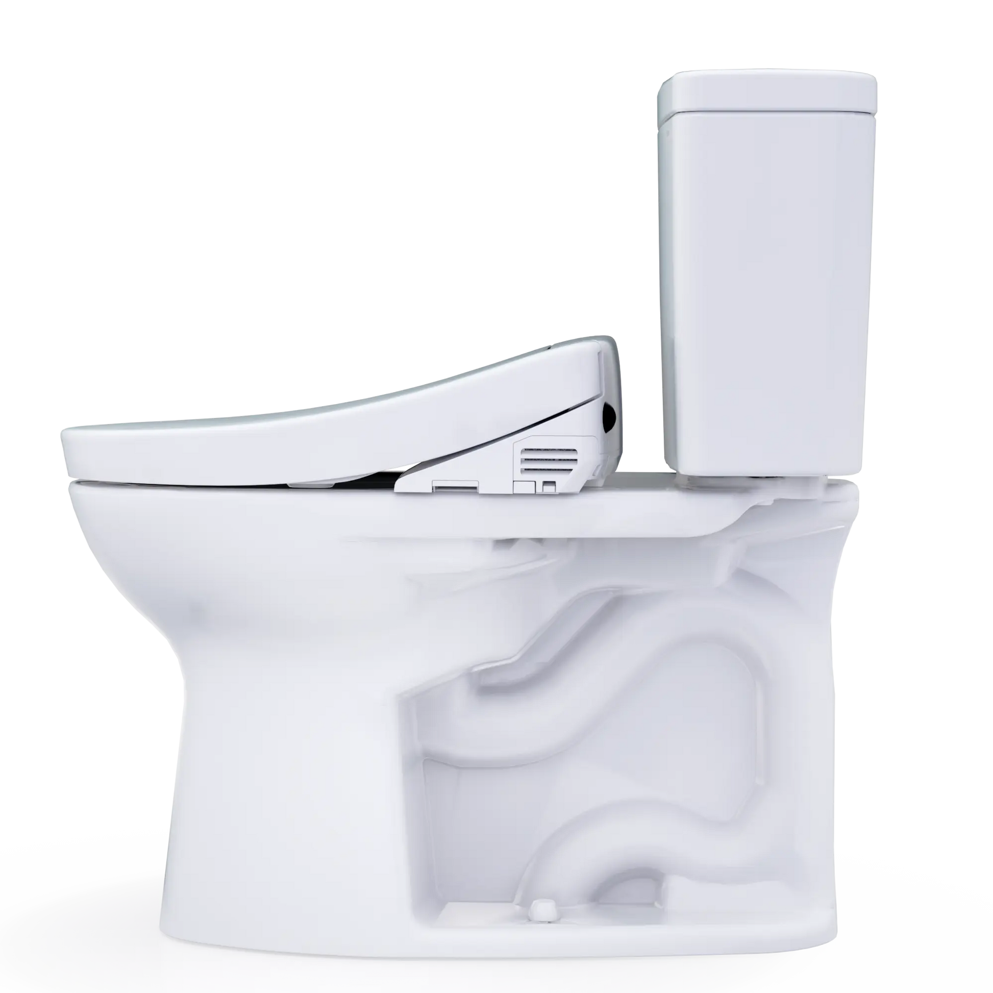 Toto Drake WASHLET S5 Two-Piece Toilet Elongated Standard Height 1.28 GPF - Plumbing Market