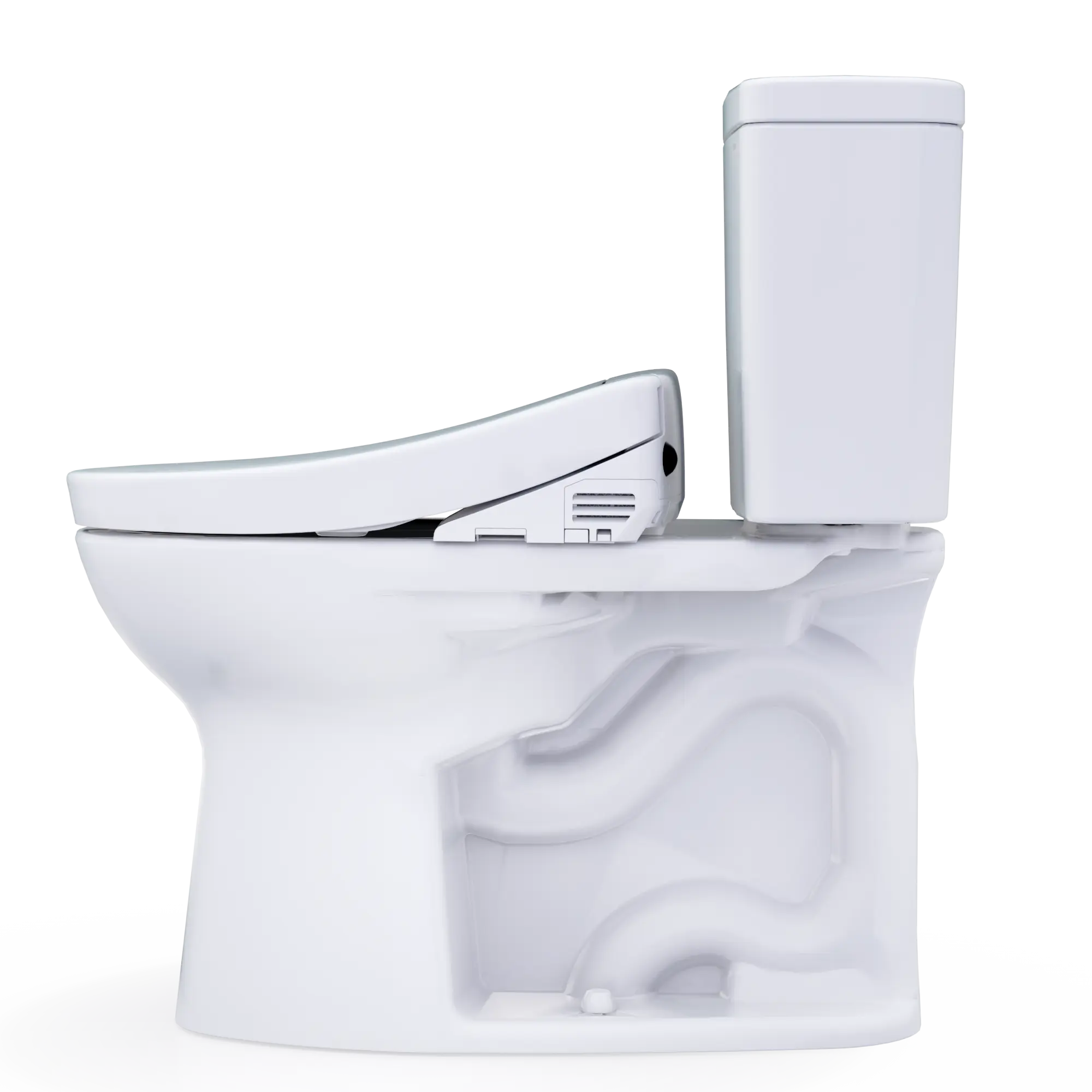 Toto Drake WASHLET S5 Two-Piece Toilet Elongated Standard Height 1.28 GPF - Plumbing Market