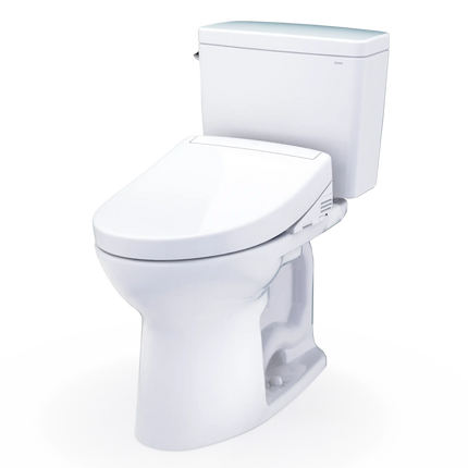 Toto Drake WASHLET S5 Two-Piece Toilet Elongated Standard Height 1.28 GPF - Plumbing Market