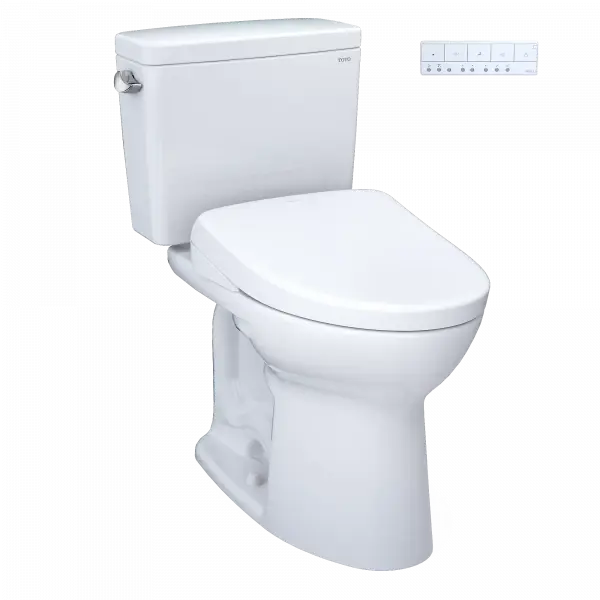 Toto Drake WASHLET+ S7 Two-Piece Toilet 1.6 GPF Universal Height - Plumbing Market