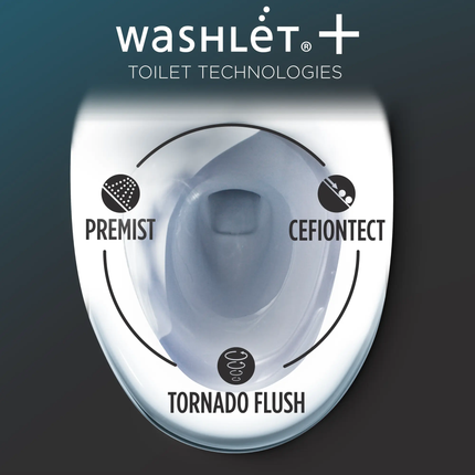 Toto Drake WASHLET+ C2 Two-Piece Toilet 1.28 GPF Universal Height - Plumbing Market