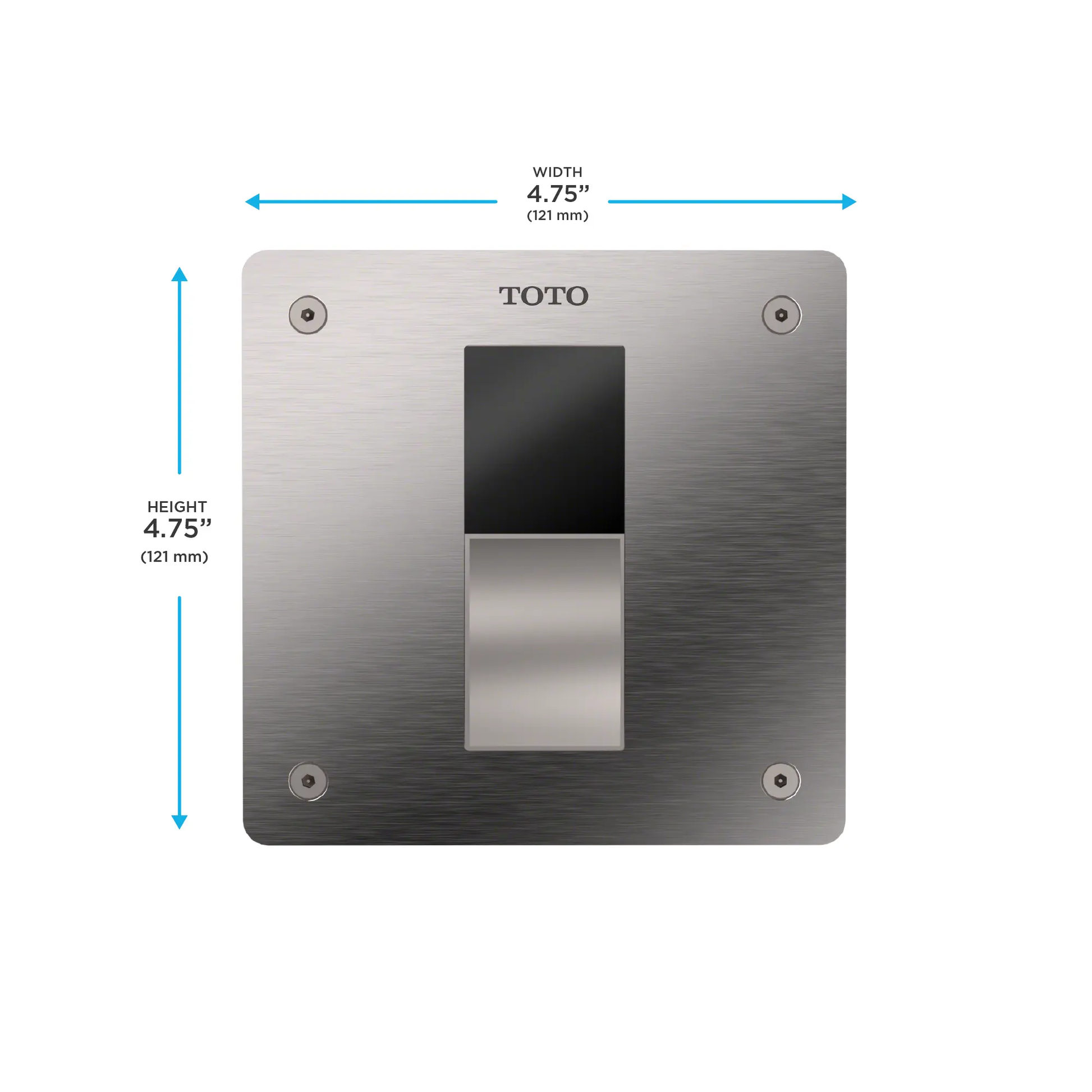Toto EcoPower Concealed 4"x4" Toilet Flush Valve (V.B. Set) Standard Model 1.6 GPF - Plumbing Market