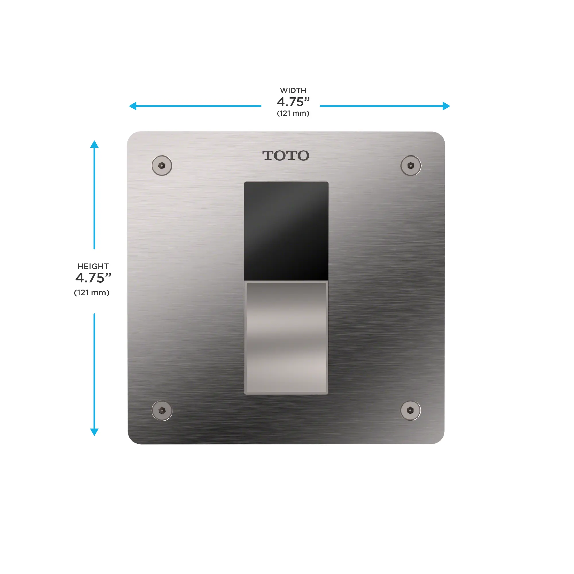 Toto EcoPower Concealed 4"x4" Toilet Flush Valve (V.B. Set) Standard Model 1.6 GPF - Plumbing Market