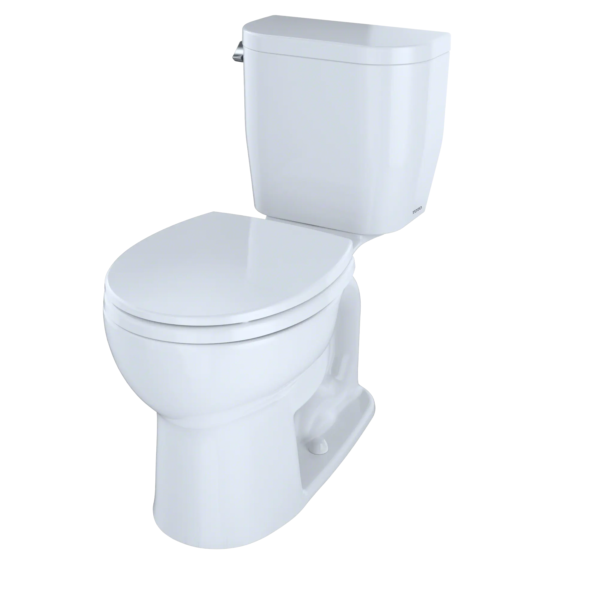 Toto Entrada Close Coupled Round Toilet Universal Height Less Seat 1.28GPF - Plumbing Market