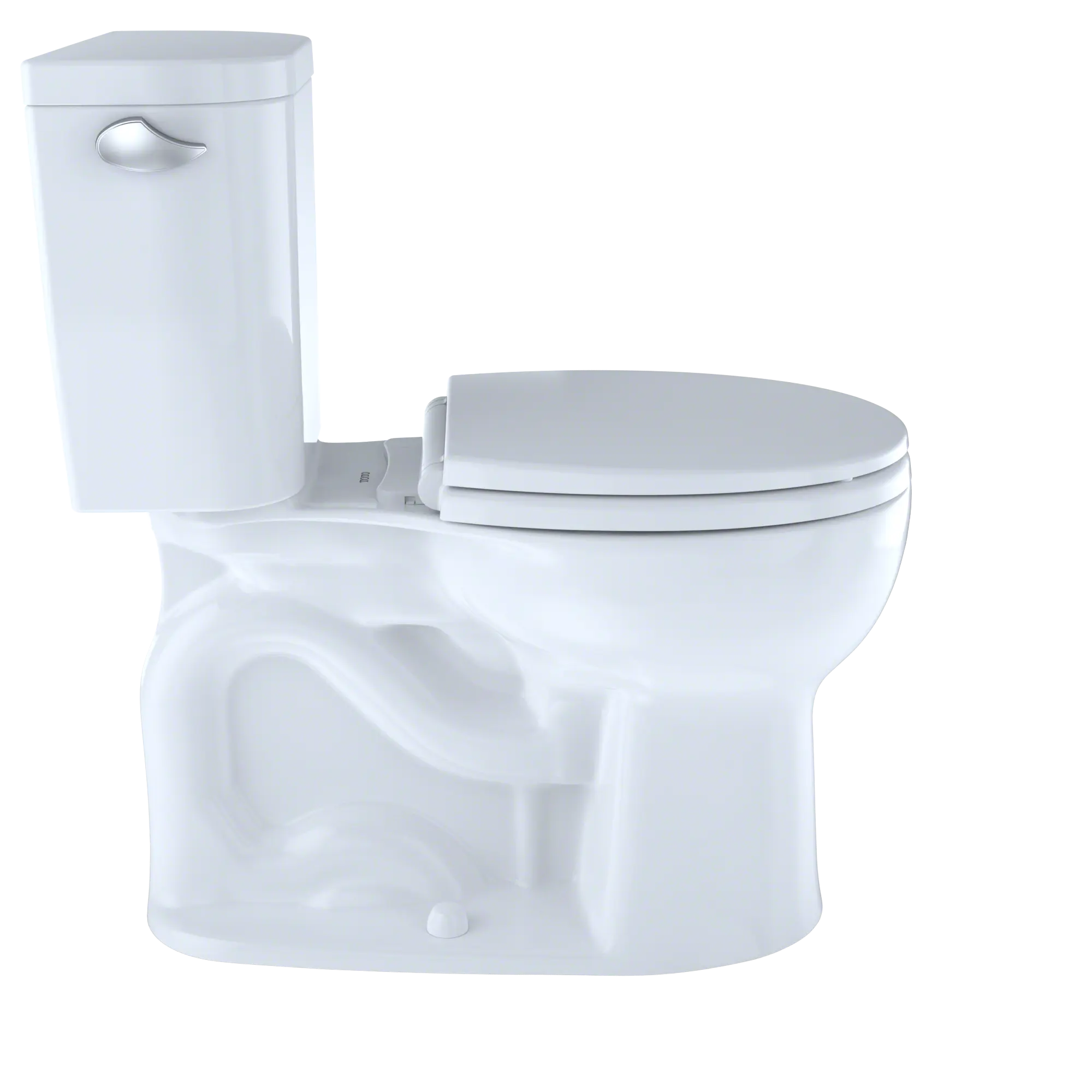 Toto Entrada Close Coupled Round Toilet Universal Height Less Seat 1.28GPF - Plumbing Market