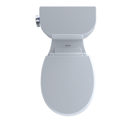 Toto Entrada Close Coupled Round Toilet Universal Height Less Seat 1.28GPF - Plumbing Market