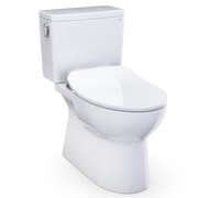Toto Glaston Two-Piece Elongated Toilet With Slim Seat White - Plumbing Market