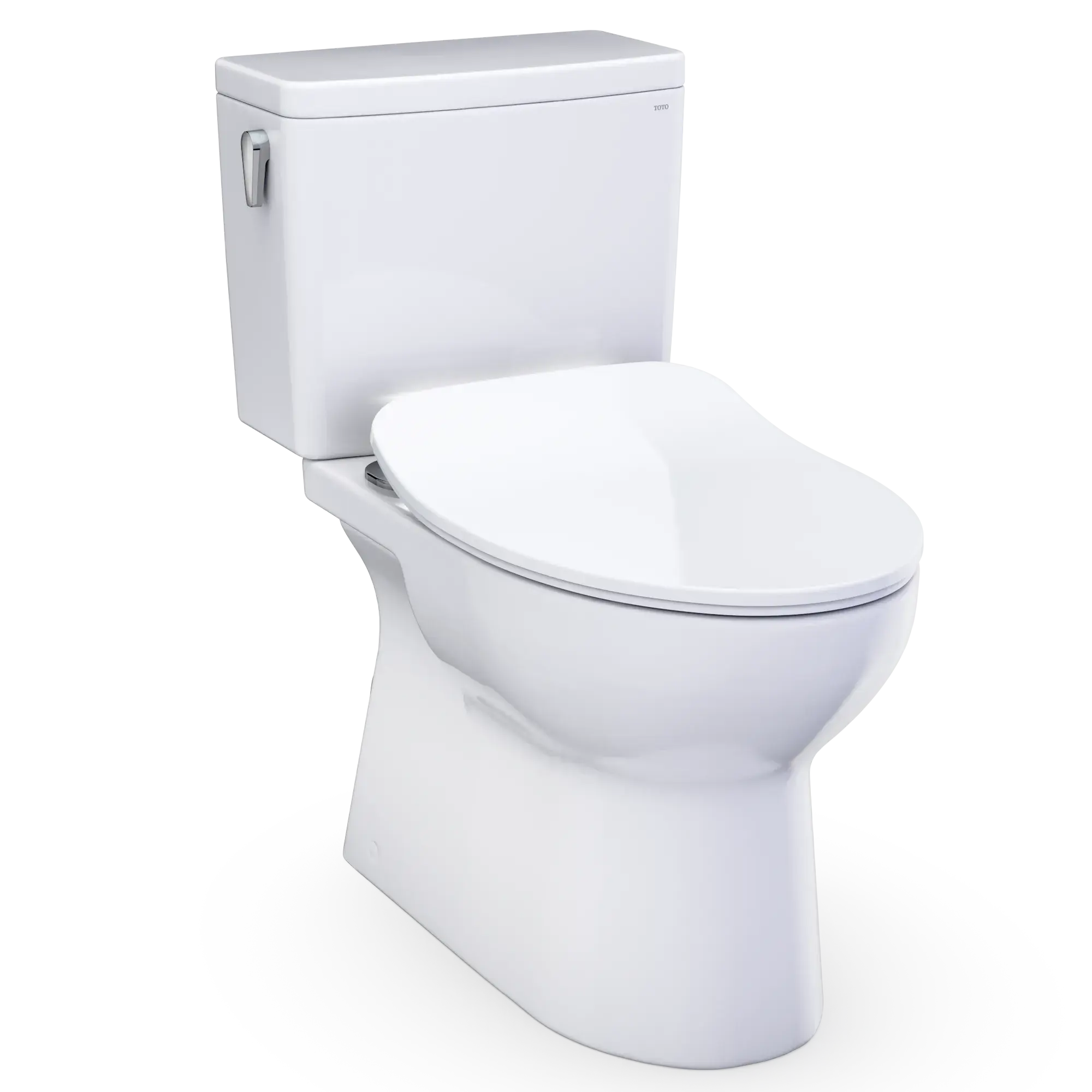 Toto Glaston Two-Piece Elongated Toilet With Slim Seat White - Plumbing Market
