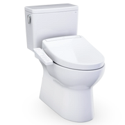 Toto Glaston Washlet S2 Two Piece Elongated Comfort Height Toilet White - Plumbing Market