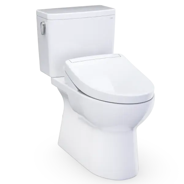 Toto Glaston Washlet S5 Two Piece Comfort Height Elongated Toilet White - Plumbing Market
